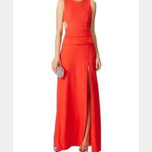 BCBG Coral evening cut out dress